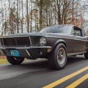 The 1968 Ford Mustang Fastback, serial #8R02S125559 from the 1968 movie Bullitt, was recorded as the 21st automobile on the National Historic Vehicle Register.  (Photo: Casey Maxon, Historic Vehicle Association )