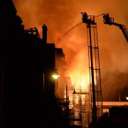 Fire rips through the Glasgow School of Art Mackintosh Building in 2018