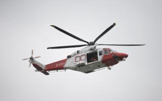 A rescue operation was launched by the UK Coastguard
