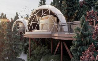 A 'Centre Parks' style woodland retreat is to be created at the former Barony colliery, near Auchinleck in East Ayrshire, with geodesic domes