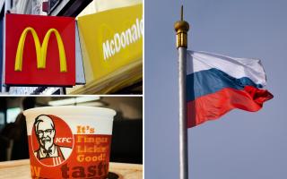 Calls for boycotts have been issued with Western companies like McDonald's, KFC and Coca-Cola operate in Russia (PA/Canva)