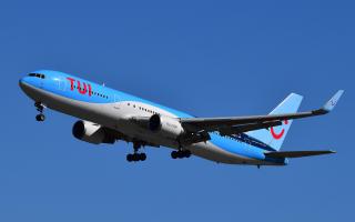 The tragedy happened on a TUI flight to Glasgow