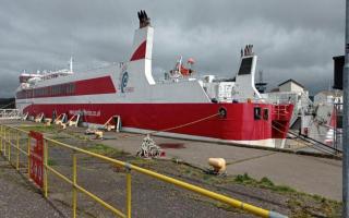 The MV Alfred at Ardrossan