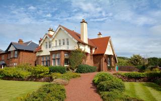 Stunning detached house in Scotland with beach views for sale