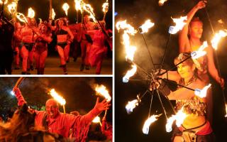 Samhuinn fire festival in Edinburgh, October 2023