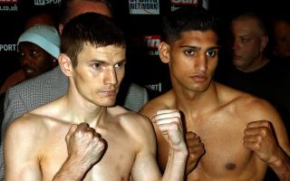 Willie Limond and Amir Khan pose for photographs