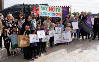 Glasgow City Parents Group protest planned cuts to teacher numbers
