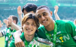 Kyogo Furuhashi says he would be delighted to see Adam Idah return to Celtic next season.