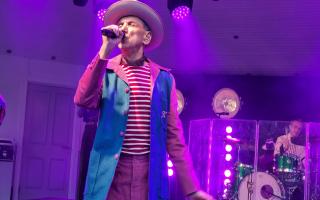 Kevin Rowland of Dexys at the Kelvingrove Bandstand