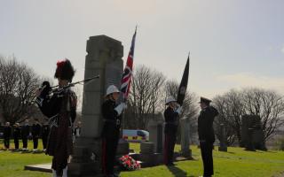 A remembrance service was held at the Glasgow Necropolis on Friday