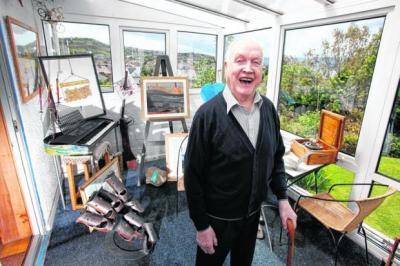George Wyllie at his home in Gourock (Picture: Martin Shields)