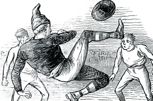 Willie Mackinnon??s overhead kick was the first to recorded both in print and by illustration