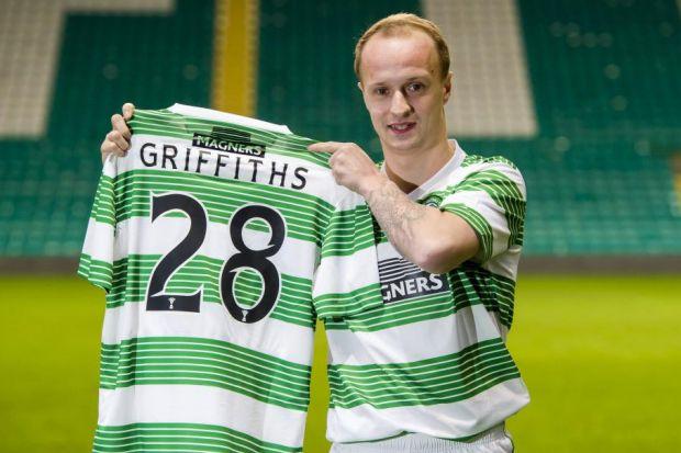 Leigh Griffiths appreciates what is expected of him as he is unveiled as a Celtic player last night. Picture: SNS