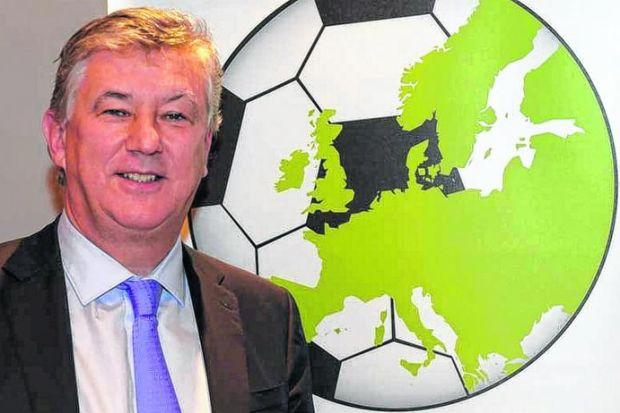 Peter Lawwell in Barcelona yesterday after being appointed to the board of the European Club Association, joining the likes of Karl-Heinz Rummenigge, Umberto Gandini and Ivan Gazidis