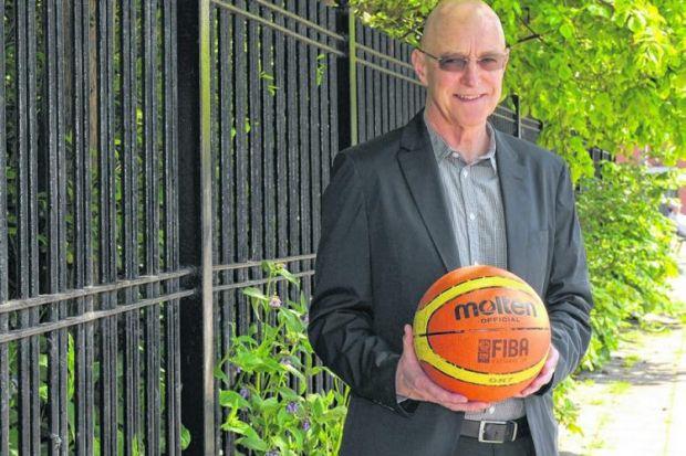Ian Reid will walk into Westminster this morning to extol the off-field virtues of basketball; every pound spent on the sport saves £4 in terms of health, social security and crime. Picture: Kirsty Anderson