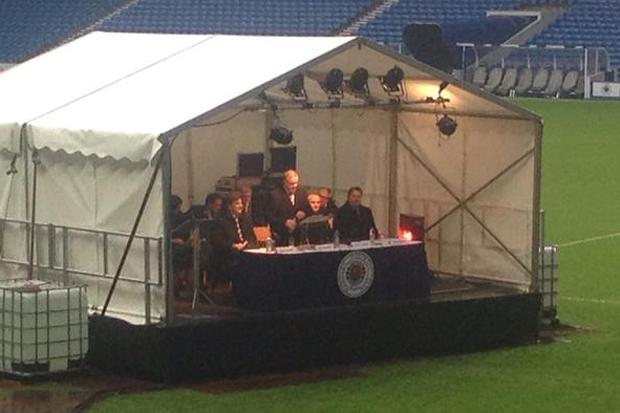 Image result for rangers AGM in tent
