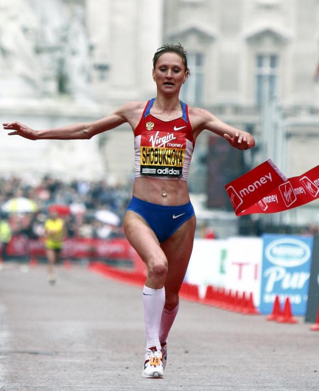 Second fastest marathon woman ever Liliya Shobukhova had seven months knocked off her 38-month competing ban for providing 'substantial assistance'