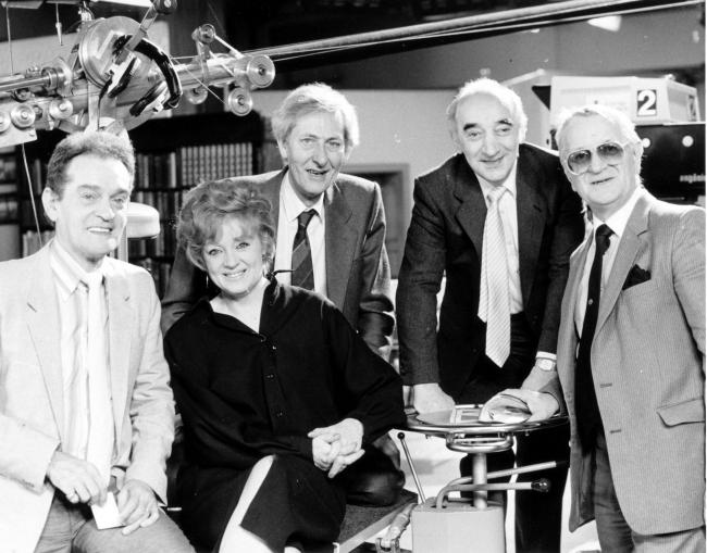Millennium Memories etm2135
Scottish Television's One O'Clock Gang. L - R: Charlie Sim, Dorothy Paul, Jimmy Nairn, Larry Marshall and Wally Butler (41480623)