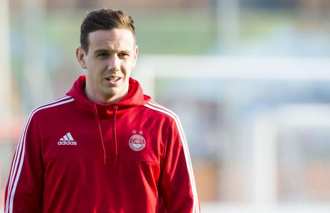 Danny Ward in action for Aberdeen