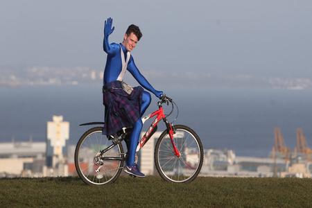 HeraldScotland: Scottish entrepreneur Josh Quigley plans to cycle around-the-world on a global challenge which aims to eliminate the stigma surrounding mental health issues. Picture: Gordon Terris