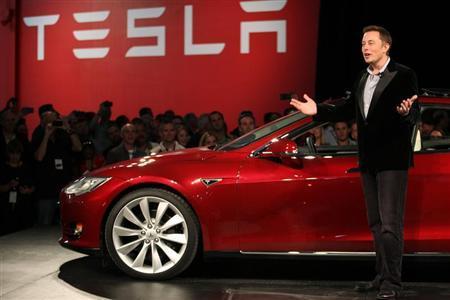 HeraldScotland: Tesla CEO Ellon Musk with the new Model S