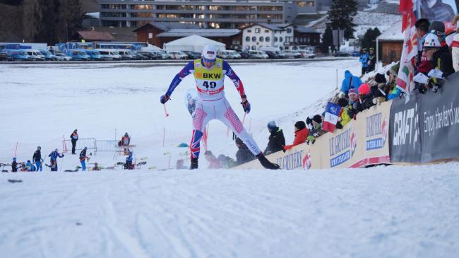 The Huntly-born 23-year-old made the first appearance on a World Cup podium by any UK cross-country skier