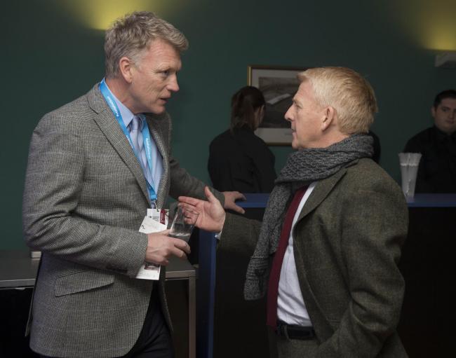 David Moyes, chatting to Gordon Strachan at the League Cup Final, could follow in the Scotland manager's footsteps by going to Celtic