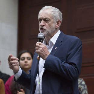 HeraldScotland: Jeremy Corbyn speaking at a Momentum event in central London
