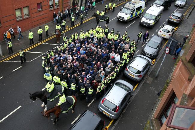 Old Firm clash: Police use controversial 'kettling' tactic to ...