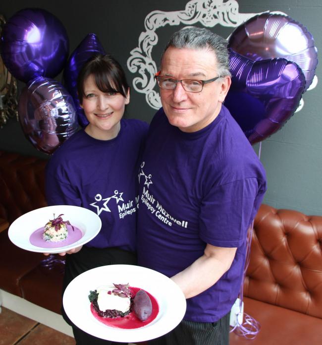 photo of its owner Joanne Ramsay with Head Chef Michael Rath (PA)