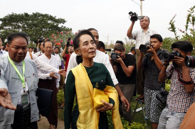Aung San Suu Kyi's grip on power in Myanmar is said to be weakening.