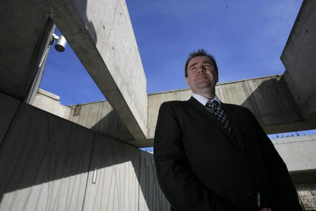 MSP Neil Findlay pictured near the Scottish Parliament 29/3/12