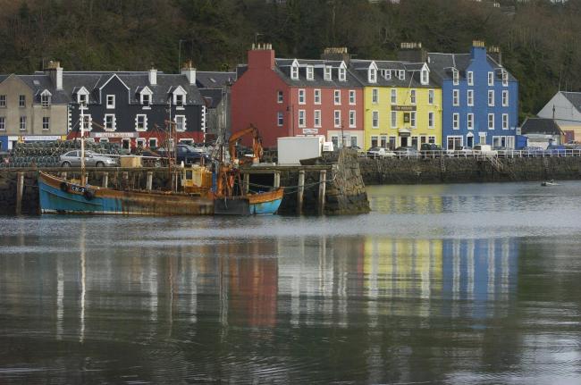 Tobermory and it's harbour on the island of Mull.....Photograph By Colin Mearns.