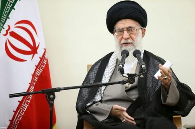 In this picture released by official website of the office of the Iranian supreme leader on Thursday, Sept. 3, 2015, Supreme Leader Ayatollah Ali Khamenei speaks in a meeting with members of Iran's Experts Assembly in Tehran, Iran. Iran's supreme
