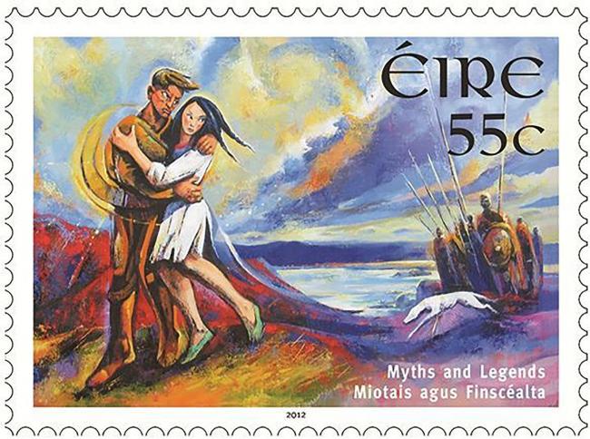 Irish stamp celebrating the myth
