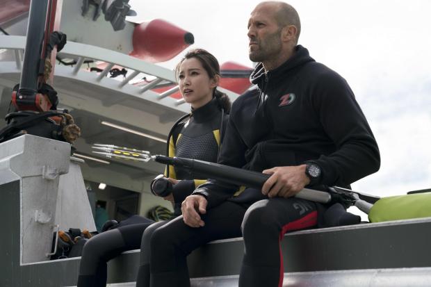 Lil Bingbing and Jason Statham take the plunge in this underwater thriller