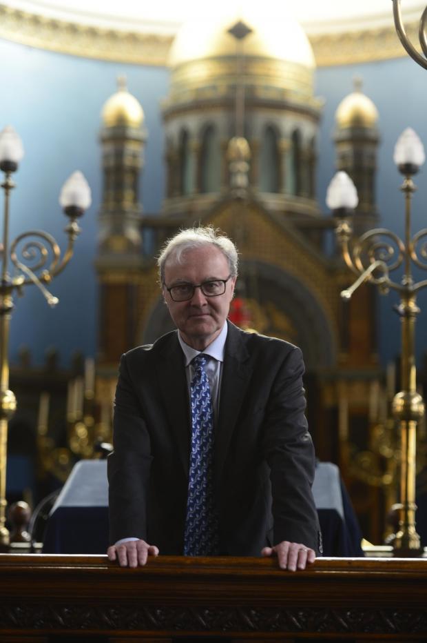 HeraldScotland: Lord Advocate James Wolffe at Garnethill synagogue. Picture: Jamie Simpson