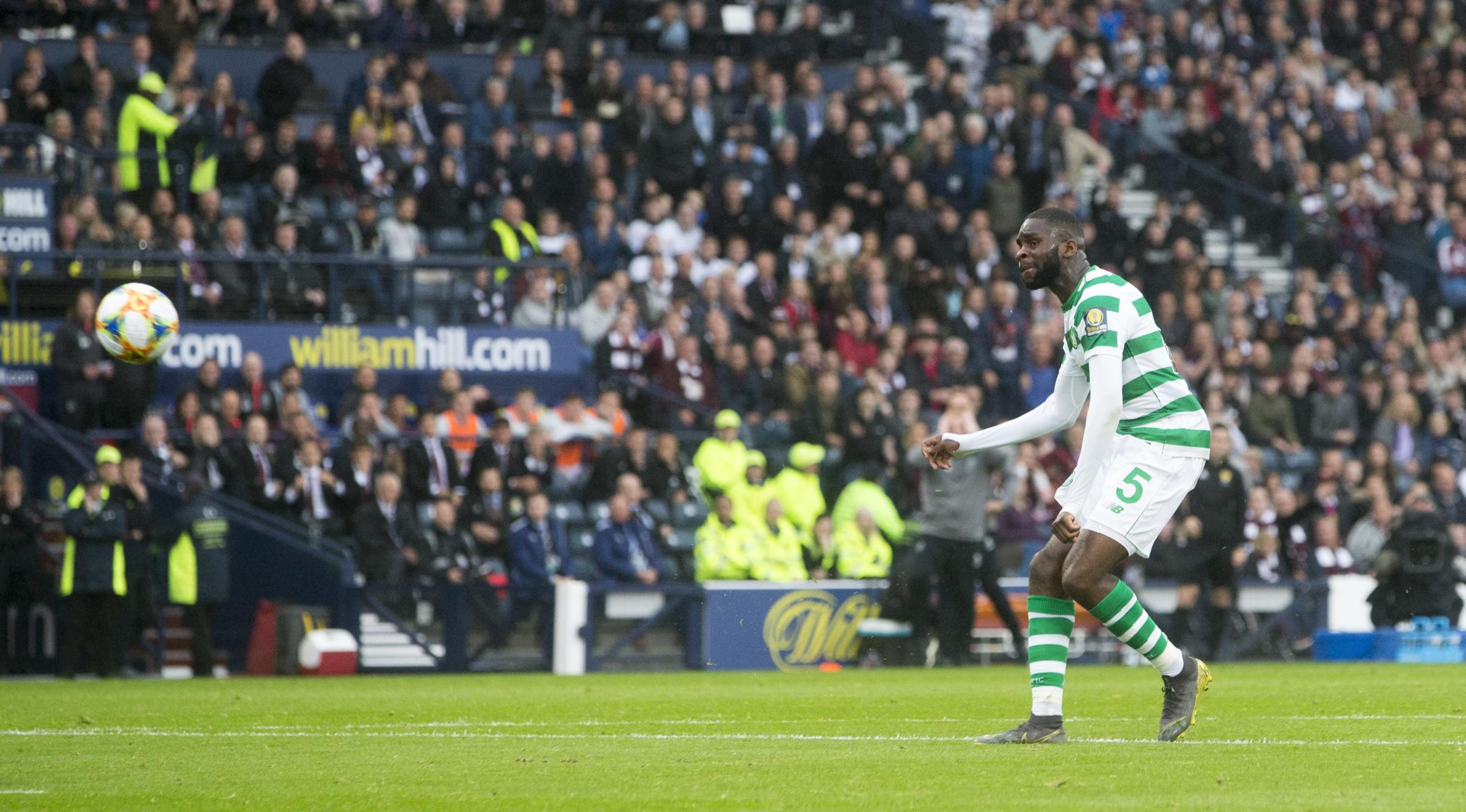 Hearts 1 Celtic 2: Thumbs up for Neil Lennon as Odsonne Edouard double secures historic treble treble