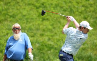 Robert MacIntyre with playing partner John Daly at the US PGA Championship